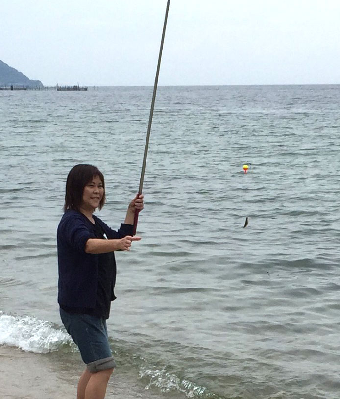 琵琶湖で小鮎!